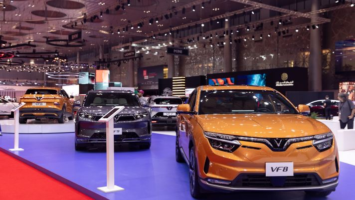 VinFast giới thiệu 4 mẫu ô tô điện tại triển lãm Geneva International Motor Show Qatar 2023