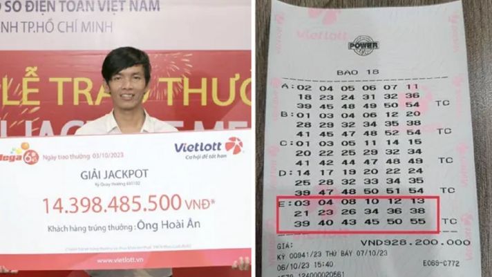 Người đàn ộng trúng Vietlott 14 tỷ không che mặt nhận thưởng tiếp tục trúng Jackpot2 4,6 tỷ đồng?