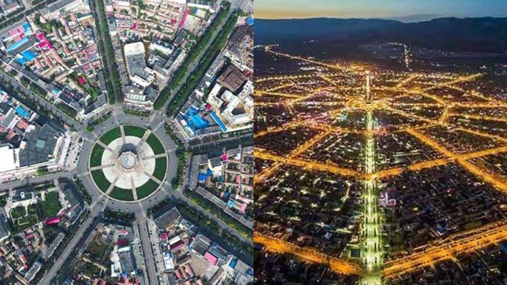 Thành phố hình bát quái ở Trung Quốc: Phỏng theo 64 quẻ Kinh Dịch, không có đèn giao thông