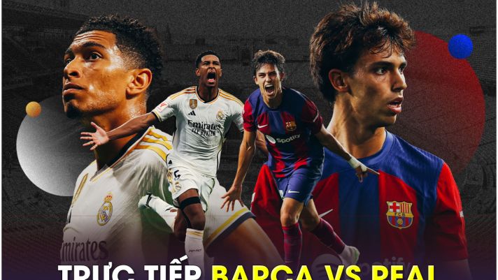 Trực tiếp bóng đá Barcelona vs Real Madrid; Link xem bóng đá trực tuyến La Liga FULL HD