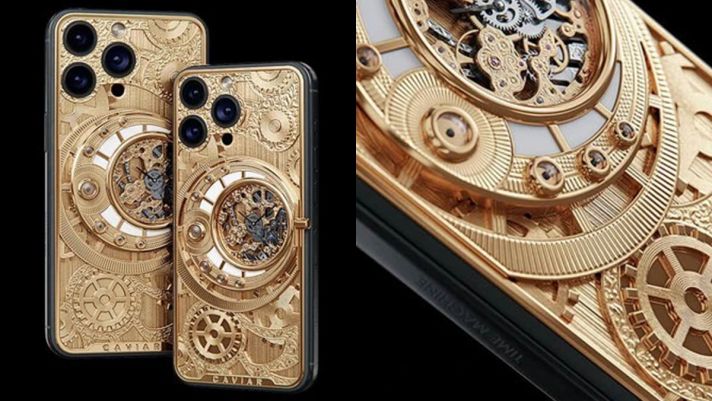 Sững sờ trước chiếc iPhone 15 Pro Max giá 2,4 tỷ: Thân mạ vàng, chế tác từ răng khủng long bạo chúa