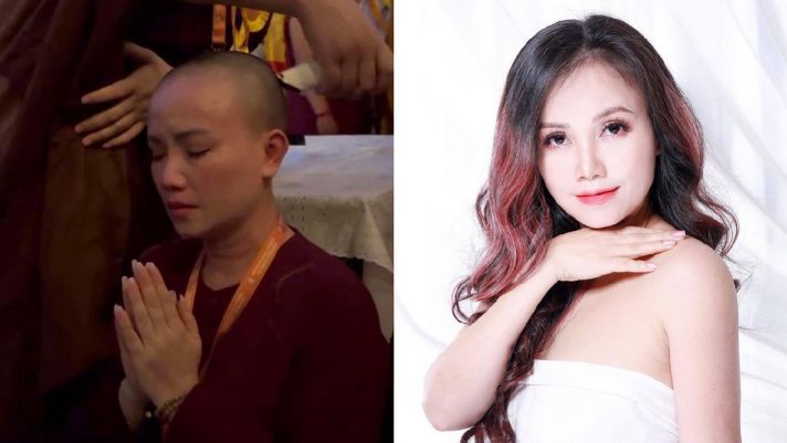 Diễn viên Hoàng Yến cạo đầu xuất gia sau khi trải qua 4 đời chồng, tuyên bố là 'con gái chính thức của Phật'