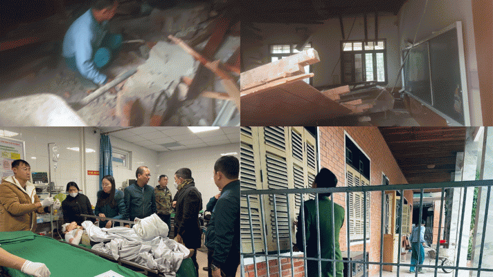 Nguyên nhân sập trần lớp học Nghệ An khiến 8 học sinh nhập viện, 1 em bị nặng được chuyển ra Hà Nội