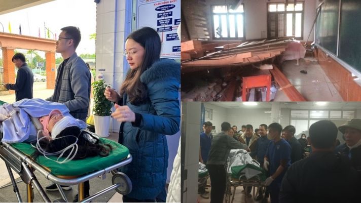 Nạn nhân vụ sập trần lớp học ở Nghệ An kinh hoàng kể lại sự việc, tiết lộ thêm chi tiết đặc biệt