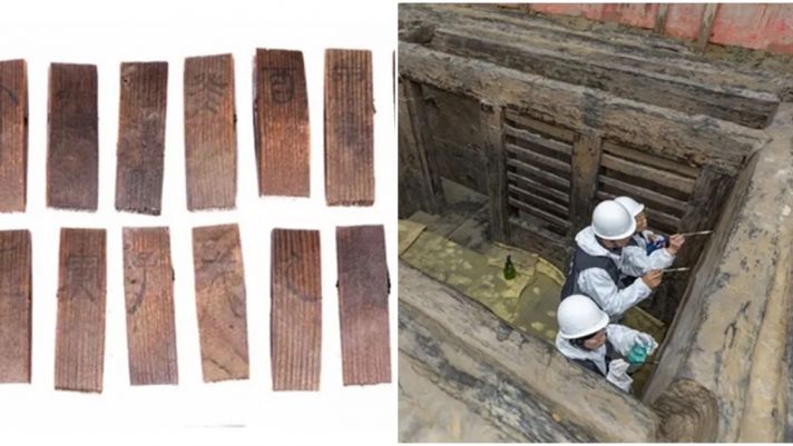 Phát hiện ‘thiên lịch’ 2.000 năm tuổi trong ngôi mộ cổ ở Trung Quốc