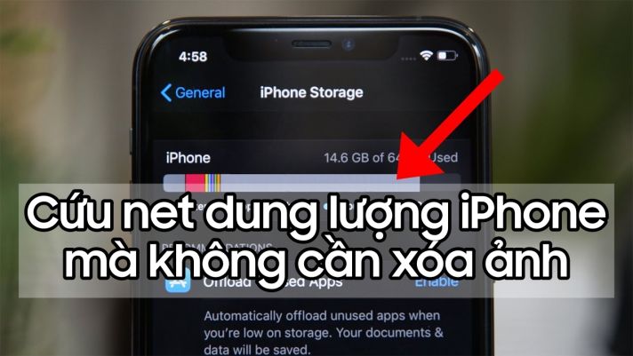 'Cứu nét' dung lượng iPhone không cần xóa hình ảnh, video