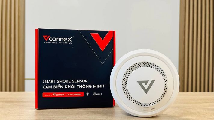 Trên tay Cảm biến khói Bluetooth Mesh của Vconnex - Phòng cháy thông minh cho mọi gia đình Việt