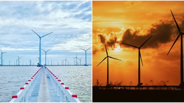 Cánh đồng điện gió duy nhất Việt Nam nằm trên biển, đẹp như trời Âu, trị giá hơn 5.000 tỷ đồng