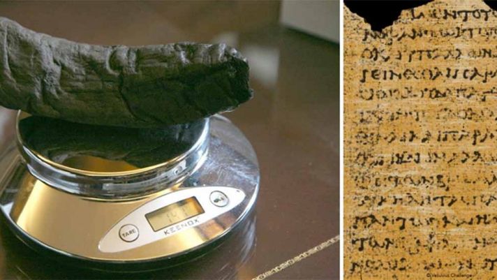 Vén màn nội dung bên trong cuộn giấy cói Herculaneum từ 2.000 năm trước bằng công nghệ AI