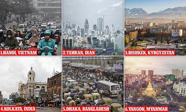 Top những thành phố ô nhiễm nhất thế giới: 1 thành phố của Việt Nam đứng đầu danh sách