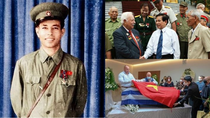 Người ngoại quốc duy nhất là Anh hùng LLVTND Việt Nam, khi mất linh cữu được phủ cả cờ đỏ sao vàng
