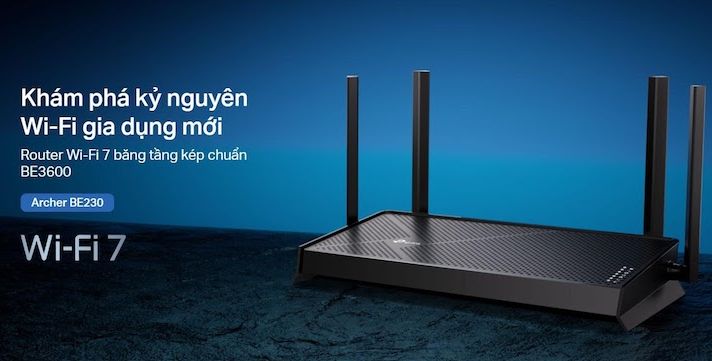 TP-Link Archer BE230 - Router Wi-Fi 7 đầu tiên ra mắt tại Việt Nam