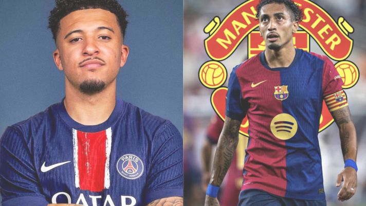 Jadon Sancho chính thức cập bến PSG, Manchester United lập tức chiêu mộ Raphinha với giá khó tin