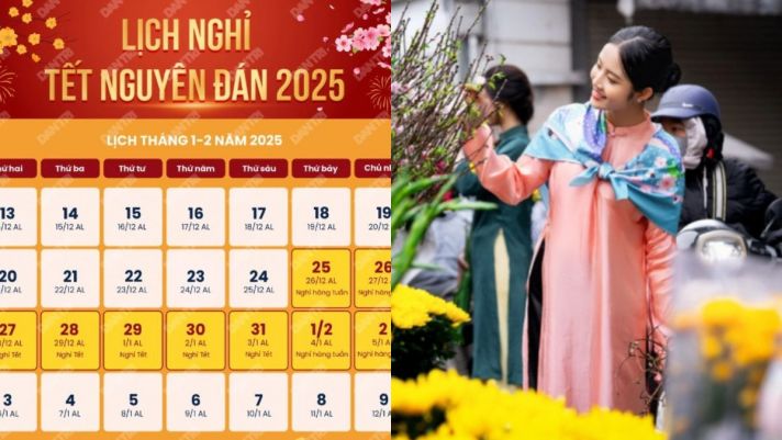 Chốt số ngày nghỉ Tết Nguyên đán 2025, dài nhất trong nhiều năm trở lại đây