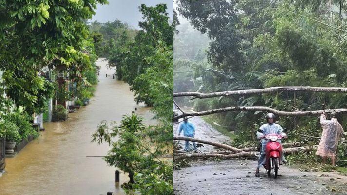 Hoàn lưu bão số 6 tác động mạnh lên thời tiết khu vực từ Hà Tĩnh đến Thừa Thiên Huế