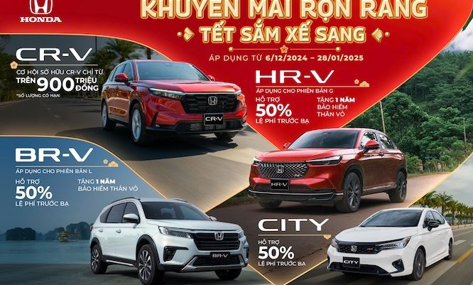 Honda tung khuyến mại cực khủng cho Honda CR-V và nhiều mẫu ô tô mùa lễ hội cuối năm