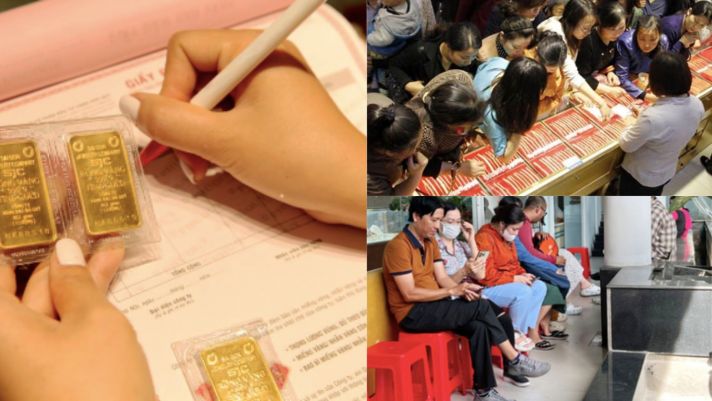 Giá vàng giảm đến ‘hoa mắt chóng mặt', người dân ‘cuống quýt' lao ra đường ‘săn' vàng