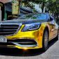Đại gia Sài Gòn giả Mercedes-Benz S-Class như Maybach dát vàng Trung Đông, logo mâm xe như Rolls-Royce
