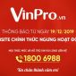 Website chuỗi điện máy VinPro chính thức ngừng hoạt động