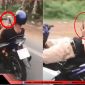 Thanh niên nằm ngửa bấm điện thoại khi đang chạy Yamaha Exciter gây sốc