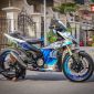 Yamaha Exciter 150 độ 'Rồng Xanh' hung hãn với dàn chân PKL