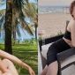 Đăng ảnh bikini quyến rũ, Ninh Dương Lan Ngọc lại bị chỉ trích tạo dáng phản cảm, vòng 1 bất thường