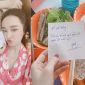 Nhã Phương hạnh phúc khoe món ăn và lời nhắn được Trường Giang tận tình chuẩn bị gửi tới trường quay