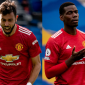 Chấm điểm Brighton 2-3 Man Utd: Bruno Fernandes và Pogba ở hai thái cực