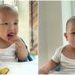 Loạt biểu cảm hài hước của cậu út Leon nhà Hồ Ngọc Hà khi ăn khiến CĐM cười nghiêng ngả