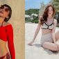 Tóc Tiên diện bikini mỏng manh khoe vòng 1 đẫy đà cùng vòng 2 phẳng lỳ ăn dứt Lan Ngọc, Ngọc Trinh