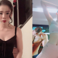 Diện áo khoét ngực, Lệ Quyên để lộ vòng 1 khi tạo dáng hiểm hóc, vóc dáng U40 gây ngỡ ngàng