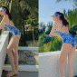 Đàm Thu Trang hiếm hoi diện bikini cực ‘cháy’