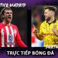 Xem trực tiếp bóng đá Atletico Madrid vs Dortmund ở đâu, kênh nào? Link xem trực tuyến Tứ kết Cúp C1