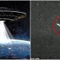 Bí ẩn UFO hình trụ sáng rực được người dân phát hiện trên bầu trời và biến mất sau 1 dãy núi