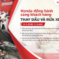 Honda Việt Nam hỗ trợ người dân các tỉnh miền Bắc  Kiểm tra và thay dầu miễn phí xe hư hại do mưa lũ gây ra