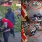 Camera ghi lại khoảnh khắc ô tô gây tai nạn liên hoàn ở Hà Nội, nữ tài xế bò ra ngoài, quỳ gối khóc