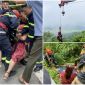 Thót tim quá trình cứu sống 2 ông bà lớn tuổi đi tham quan Vườn Quốc gia Ba Vì bị lao xuống vực