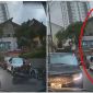 Thót tim cảnh người đàn ông suýt bị mái tôn cứa đứt người trong cơn giông chiều nay ở Hà Nội