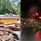 Hình ảnh hiện trường tan hoang sau ảnh hưởng của bão Wipha: Nhà tốc mái, cây cổ thụ bật gốc