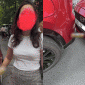 Hà Nội: Nữ tài xế đâm vào xe ô tô định bỏ trốn, nạn nhân phát hiện liền đuổi theo tới cùng và bắt đền tiền
