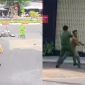 Camera ghi lại cảnh thanh niên ngông nghênh đạp ngã mô tô đặc chủng, tấn công CSGT sau khi gây tai nạn