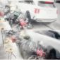 Đà Lạt: Ô tô con bất ngờ lao lên vỉa hè, tông mạnh hất văng người dân cùng nhiều phương tiện hư hại
