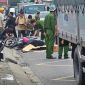 Hiện trường tài xế xe ôm công nghệ va chạm với xe tải dẫn đến tử vong, hành khách ngồi sau may mắn thoát nạn
