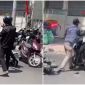 Xôn xao clip người đàn ông đuổi đánh tới tấp người đi xe máy trên đường ở TP.HCM