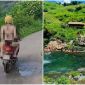 Thực hư hình ảnh nữ khách Tây mặc đồ tắm ngồi sau xe máy giữa núi rừng khiến MXH tranh cãi dữ dội