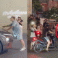 Camera ghi lại cảnh thanh niên bất ngờ lao ra đường chặn đầu nhiều ô tô, xe máy và xảy ra xô xát