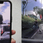 TP.HCM: Camera ghi lại cảnh tài xế xe tải lạng lách, vượt lên đập vỡ cửa kính ô tô đi cùng chiều 