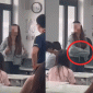 Camera ghi lại cảnh nữ sinh liên tục cãi lại gay gắt khi thầy giáo nhắc nhở việc ăn mì trong giờ học