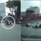 Phẫn nộ khoảnh khắc xe máy rẽ ẩu gây tai nạn suýt chết người, tài xế thản nhiên bỏ đi