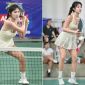 Dàn chân dài gây sốt ở giải Pickleball của Lý Hoàng Nam, em Kim vén váy thất bại ê chề